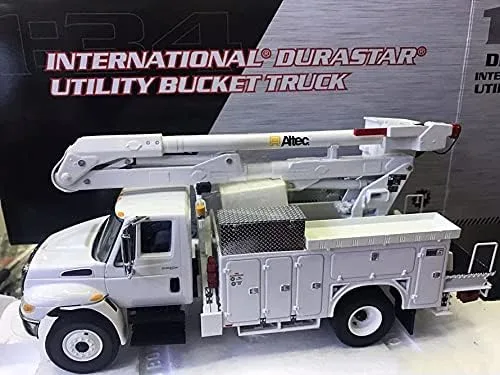 Para First Gear International Durastar Utility Bucket Truck 1/34 DIECAST Modelo Terminado Camión