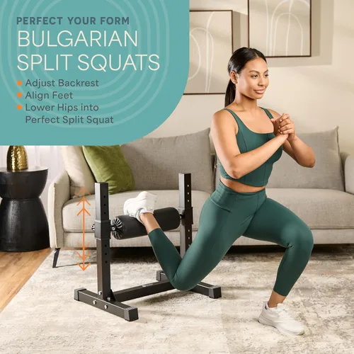 Miniatura 2 de Lifepro Soporte de sentadilla dividida búlgara Max – Soporte de rodillo de pierna única ajustable para sentadillas divididas y estocadas – Capacidad