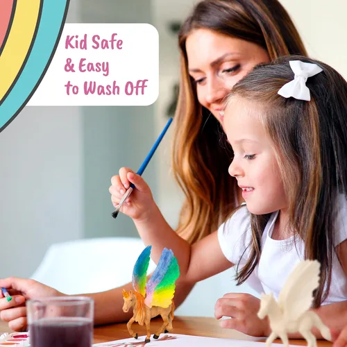 Miniatura 7 de Kit de pintura de unicornio de lujo para niñas, con certificación STEM para niñas de 4 a 6 años en adelante, pinta tus propias artes y manualidades