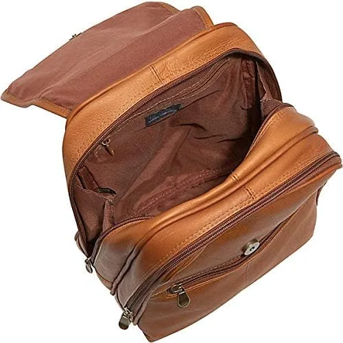 Miniatura 2 de Le Donne - Mochila organizadora de piel para mujer (12.5" x 11"), Bronceado), 351-TAN