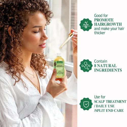 Miniatura 3 de WOZUTUNT Aceite de romero, 1 onza líquida, aceite natural para el crecimiento del cabello con aceites esenciales, tratamiento nutritivo para puntas