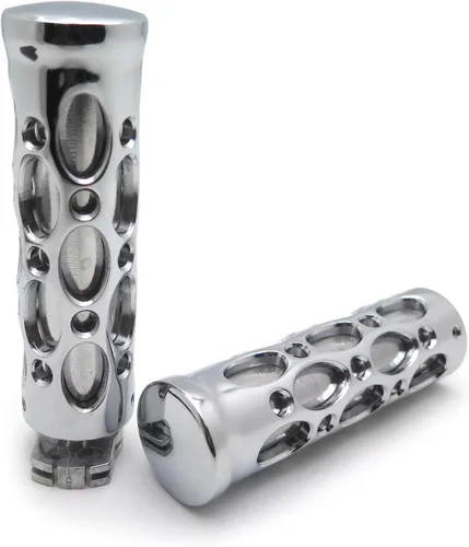 Miniatura 5 de Agujero hueco forma 7/8 "empuñaduras compatibles con Nomad Drifter Vulcan 1600 2000 cromo moto [B00YWCIV4O] Cromado