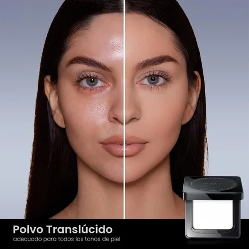 Miniatura 2 de CARSLAN Polvo prensado impermeable para la cara compacto, control de aceite de larga duración de 24H Polvo fijador prensado sin talco, libre de 01