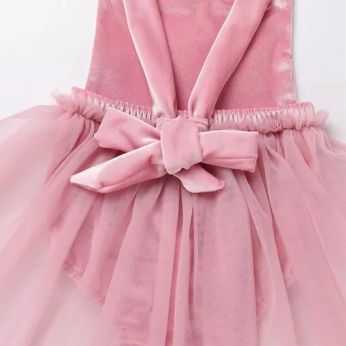 Miniatura 38 de Traje de bebé niña primer cumpleaños traje de encaje tul mameluco princesa tutú vestido de un año cumpleaños pastel Smash fotografía ropa