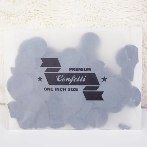 Miniatura 3 de Confeti de papel para fiestas premium de 1 pulgada, 1.7 oz, Negro, 1