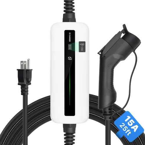 Miniatura 10 de Morec Cargador EV de 15 A nivel 1 NEMA5-15P ev Cable de carga 100V-120V portátil EVSE SAE J1772 Plug Home Estación de carga de vehículos eléctricos