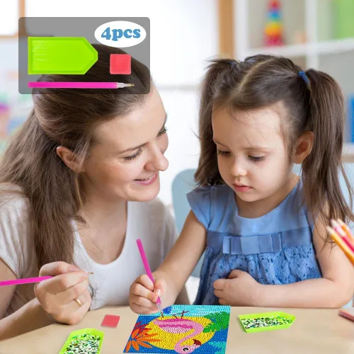 Miniatura 2 de Labeol Kits de arte de diamantes para niños, manualidades para niñas de 6 a 8 a 10 a 12 años, fáciles de hacer tú mismo, creativas calcomanías