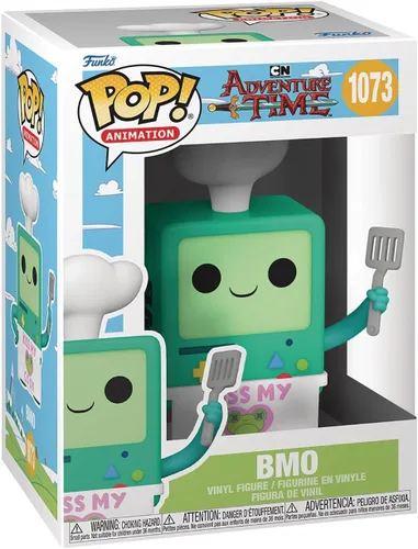 Miniatura 3 de Funko Adventure Time - Figura de vinilo BMO Cook Pop! (incluye funda protectora compatible con caja Pop Box)