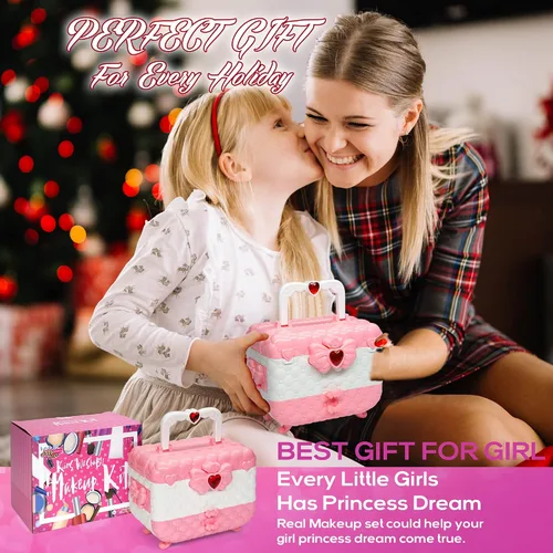 Miniatura 7 de Juegos de maquillaje para niñas - Juegos de maquillaje para niñas de 5 a 8 años, Maquillaje para niñas, Kit de maquillaje de juego, los mejores