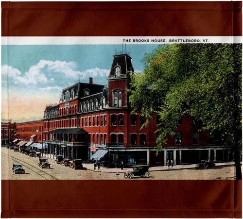 Miniatura 7 de 3dRose The Brooks House, Brattleboro, Vermont with Antique Cars 22x30 Bath Hand Pool Towel