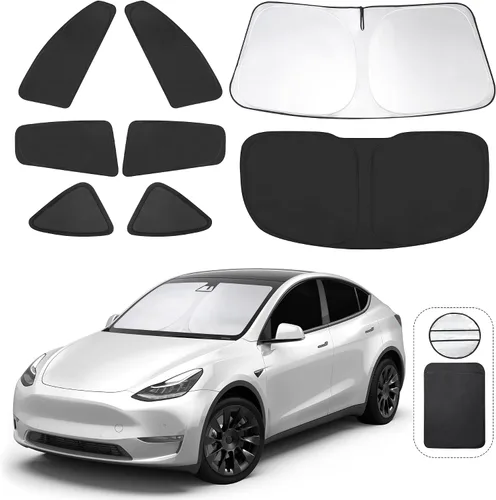 Miniatura 56 de TINGLU Parasoles para Ventanas para Mazda 3 2019-2026 Accesorios Coche Ventanas Laterales Completas Parabrisas Triangular Trasero Protector Solar
