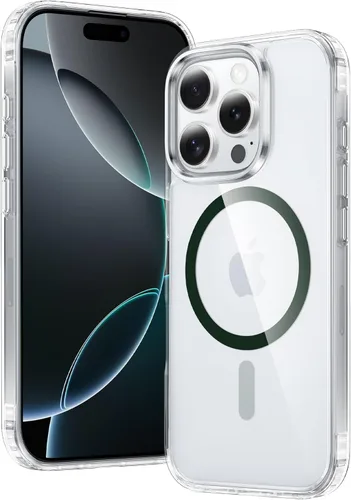 Miniatura 542 de FNTCASE Funda para iPhone 13 Pro-Max: Fundas magnéticas transparentes compatibles con Magsafe Slim anti amarillamiento protección contra caídas