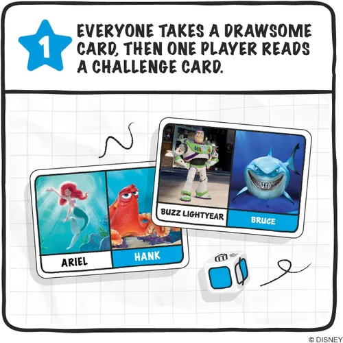 Miniatura 3 de Ridley's Juegos: Disney Drawsome Party Game Dibuja a tus personajes favoritos de Disney y compañeros jugadores en este divertido juego de fiesta!