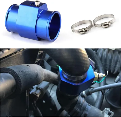 Miniatura 8 de zipelo Tubo de Junta de Temperatura de Agua, Adaptador de Sensor de Temperatura de Agua de Aleación de Aluminio para Automóvil, Abrazaderas