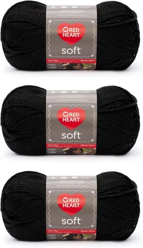 Miniatura 22 de RED HEART Hilo suave, negro