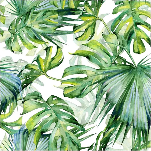 Miniatura 8 de Papel tapiz tropical para despegar y pegar, papel tapiz autoadhesivo verde prepegado, grueso, impermeable, para decoración, 17.7 pulgadas x 9.8 pies