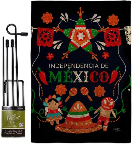 Miniatura 11 de Nacionalidad Independencia De México Bandera de Jardín Nación Regional Internacional Mundo País Área Particular Pequeña Decoración Regalo Patio Casa