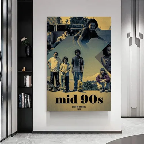 Miniatura 6 de CLBCIHWFN Póster de mediados de los años 90, película retro de comedia, drama, patinaje, película retro, para habitación, estética y arte de pared