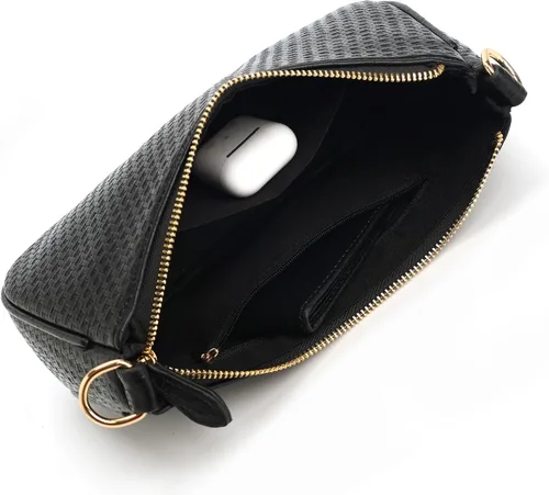 Miniatura 32 de VODIU Bolsos de mano con 2 correas extraíbles y cierre de cremallera, bolsos cruzados, bolso de hombro para mujer
