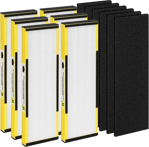 6 paquetes FLT4825 H13 True HEPA filtro de repuesto B compatible con AC4300BPTCA, CDAP4500BCA, AC4825, AC4850PT, AC4820, AP2200CA purificador de 6