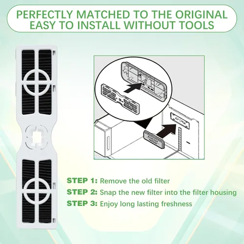 Miniatura 3 de Kailaren Filtros de aire para refrigerador FRGPAAF2 compatibles con filtro de aire Frigidaire FRGPAAF2 PureAir AF-2, FRFC2323AS, FRFC232LAF
