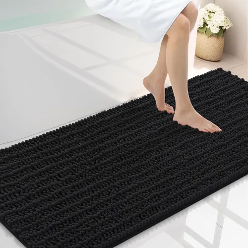 Miniatura 132 de Smiry Alfombras de Baño 24x16 pulgadas, Alfombras de Baño de Chenilla Extra Suaves y Absorbentes, Respaldo de Goma Antideslizante, Lavable a Máquina
