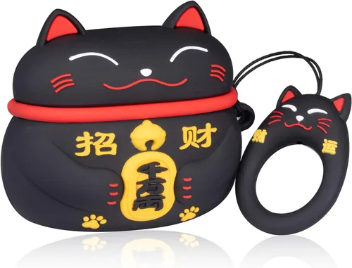 Funda para Airpods Pro 2019/Pro 2 Gen 2022 Lindo, personaje de animales 3D, de silicona, caricatura, divertida, divertida, genial, diseño de llavero