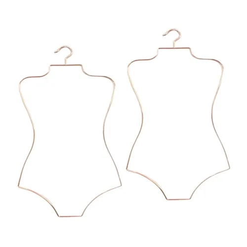 2 ganchos para traje de baño con forma de cuerpo, organizador de armario para niños, perchero para ropa de playa, colgador de ropa para armario,