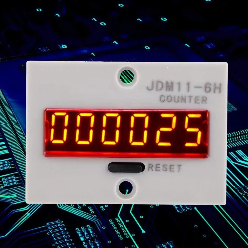 Miniatura 6 de Contador electrónico, JDM11-6H sin contador de voltaje, 6 dígitos electrónico LED Digital Display Counter Relay (CA/DC12V)