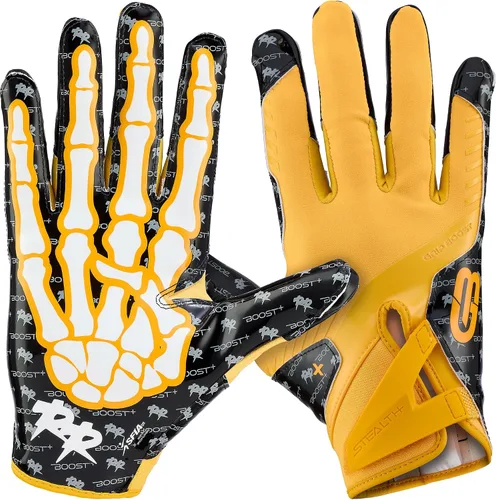 Miniatura 8 de Guantes de fútbol Grip Boost - Peace Stealth 6.0 Boost Plus Tecnología adhesiva - Guantes de fútbol para adultos y jóvenes para receptor abierto