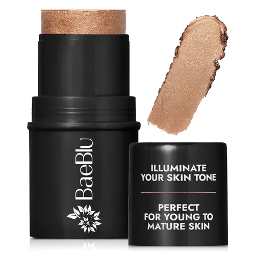 BaeBlu Tinte orgánico para mejillas, 100% natural, vegano, sin gluten, crema bronceadora en barra, fabricado en Estados Unidos, puesta de sol