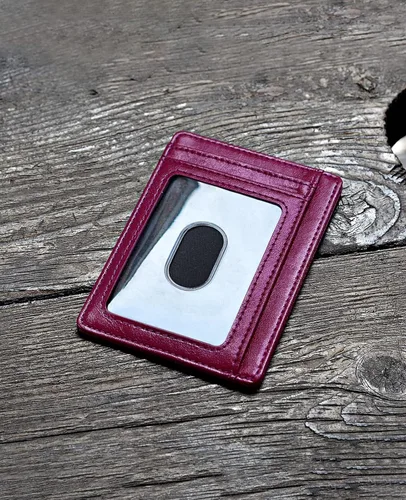 Miniatura 3 de Buffway - Billetera delgada minimalista de cuero con protección RFID para hombre y mujer