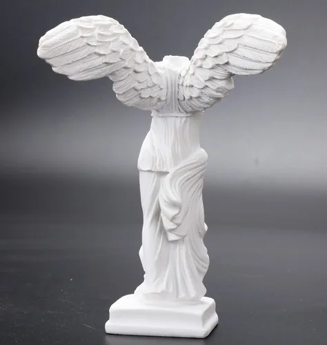 Miniatura 3 de Estatua griega para decoración del hogar, sala de estar, oficina, escultura de resina con alas del Louvre romano