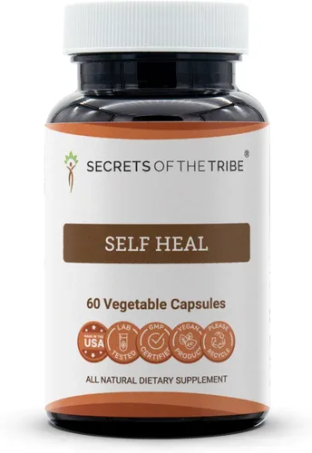 Secrets of the Tribe Self Heal 60 cápsulas, hechas con cápsulas vegetales y hierba seca autocurable (curar todos, prunella vulgaris) (60 cápsulas)