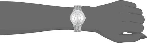 Miniatura 2 de Anne Klein Reloj de pulsera de malla acentuada con cristal prémium para mujer