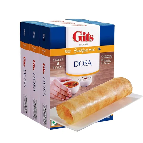 Comlinks LLC Gits - Caja de mezcla instantánea – 600 gm (paquete de 3 x 200 gm) | Listo para cocinar desayuno/almuerzo/cena/merienda | Sin colores