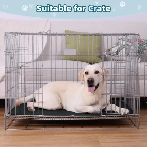 Miniatura 6 de Tapete para jaula de perro, tapete impermeable para perrera, cama refrescante para mascotas para perros medianos y grandes, cama para mascotas al