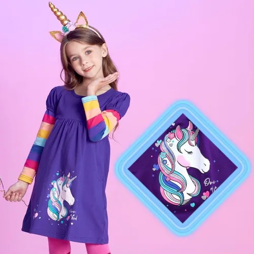 Miniatura 3 de VIKITA Winter Girls Dresses Toddler Girl Clothes Long Sleeve School Outfits for Kids 2-12 Years
