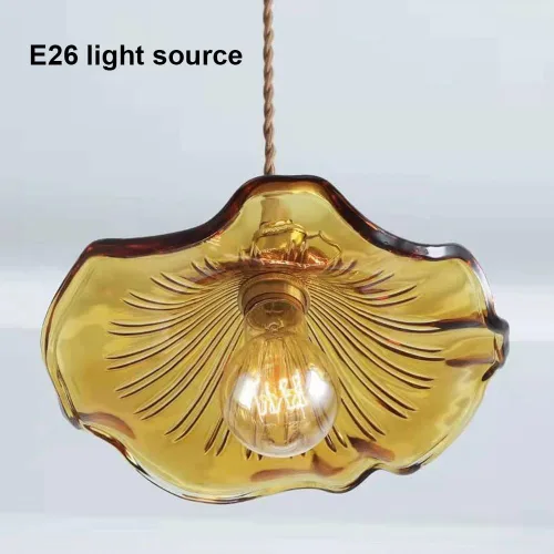 Miniatura 5 de Kitchen Island Light Fixture, Nordic Retro 9.0 in Green Glass Shade Hanging Pendant Lamp with Brass Finish, Adjustable Cord Chandelier for Bedroom