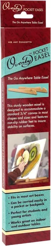 Miniatura 2 de The Overby - Caballete de pintura de mesa, portátil, compacto, fácil de transportar, sostener y exhibir lienzo estirado estable, 12 pulgadas, madera