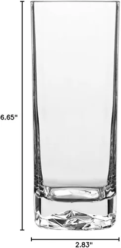 Miniatura 4 de Luigi Bormioli On The Rocks - Vasos Highball de 4 a 15 onzas con base gruesa y parte inferior óptica similar a una roca, cristal SON.hyx sin plomo
