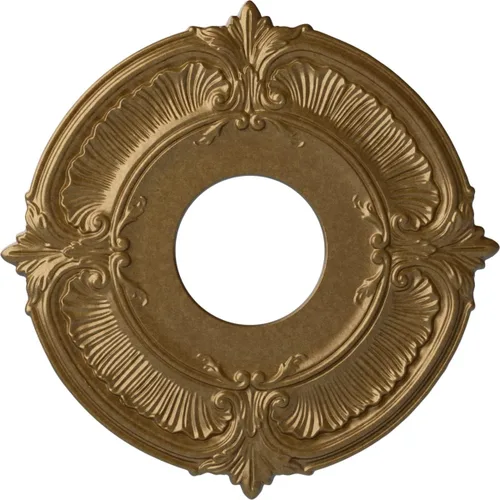 Miniatura 31 de Ekena Millwork CM12ATCGS Medallón de Techo Attica (Se Adapta a Doseles de hasta 3 1/2"), Pátina Verde Cobre Pintada a Mano