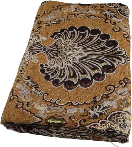 Miniatura 6 de TinaKim Tela de Tapicería Floral, Jacquard Damasco de Chenilla, para Recubrir Sillas de Muebles y Sofás (Azul, 2 Yardas)