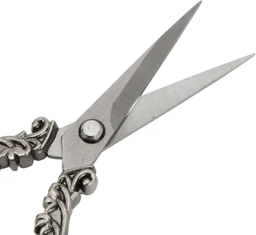 Miniatura 7 de Tijeras de bordado vintage, tijeras profesionales de acero inoxidable, tijeras retro para bordar, agujas de manualidades, uso en el trabajo