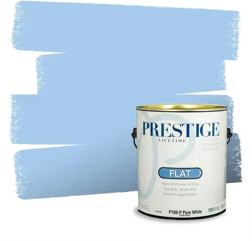 Miniatura 34 de Pintura Exterior + imprimación PRESTIGE, todo-en-uno, 1 galón, acabado mate, color comparable al Valspar* Royal Gray* VS151-Gris real