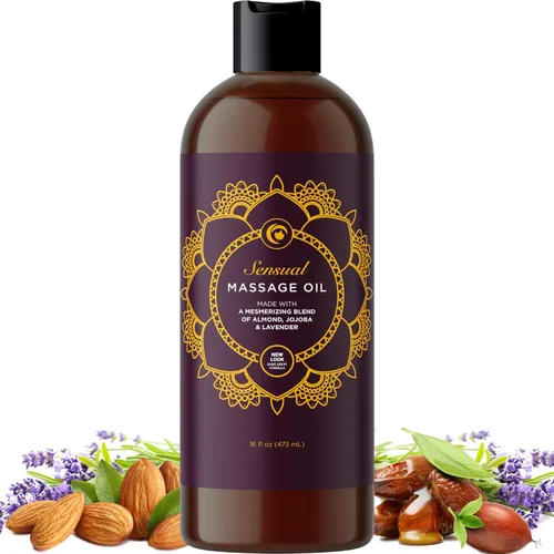 Miniatura 14 de Aceite de masaje relajante para terapia de masaje, aceite de masaje de cuerpo completo de aromaterapia con encantadores aceites esenciales