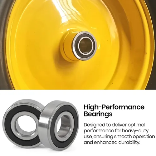 Miniatura 5 de (Paquete de 4) Rodamientos de Acero al Carbono de 5/8" - DI 5/8" x DE 1-3/8" Aplicables para Cortacésped, Carretillas, Carritos y Camiones de Mano