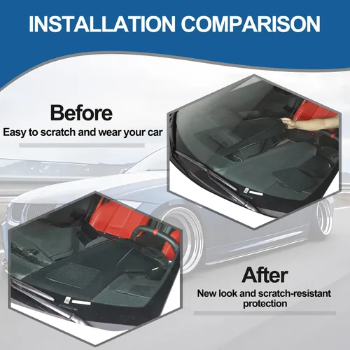 Miniatura 2 de Cubierta de panel de control compatible con Corvette C8 Stingray 2020-2024 ABS 4 piezas de cubierta de borde superior del salpicadero, accesorios