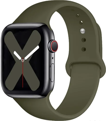 Miniatura 13 de Saucyi Compatible con Apple Watch Band 1.614 in 1.575 in 1.496 in 1.929 in 1.772 in 1.732 in 1.654 in, correa deportiva de silicona suave con cierre