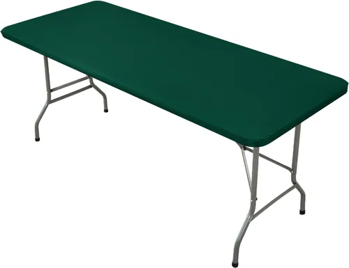 Miniatura 10 de Mantel Cuadrado Elástico Ajustable, Cubierta de Mesa de Poliéster Resistente al Viento, Mantel Resistente a Rayones y Lavable para Mesas Plegables